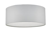 Dar Cierro CIE5215 3 Light Flush Ceiling Light In Ivory With Frosted Diffuser