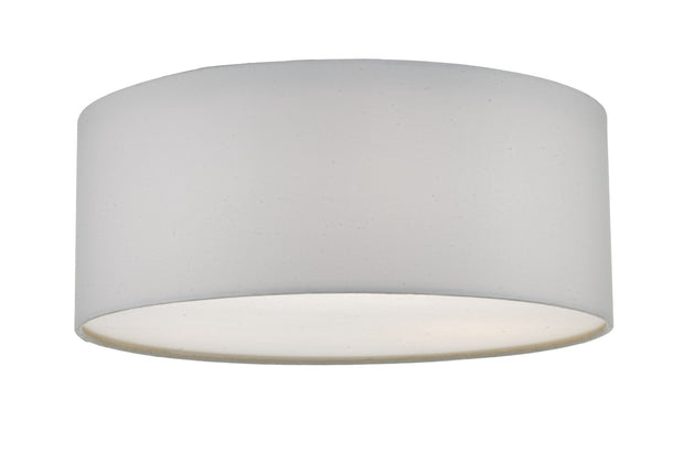 Dar Cierro CIE5215 3 Light Flush Ceiling Light In Ivory With Frosted Diffuser
