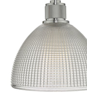Dar Cytheria CYT0108 Single Pendant In Polished Chrome Finish With Clear Glass Shade