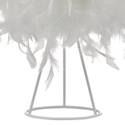Dar Feather FEA412 White Feather Table Lamp