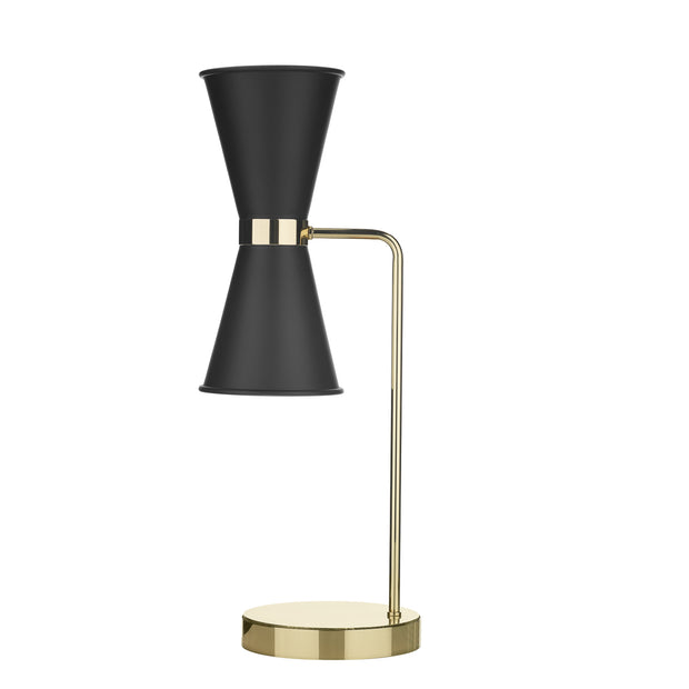 David Hunt Hyde HYD4240-10 Black Table Lamp Complete With Brass Inners