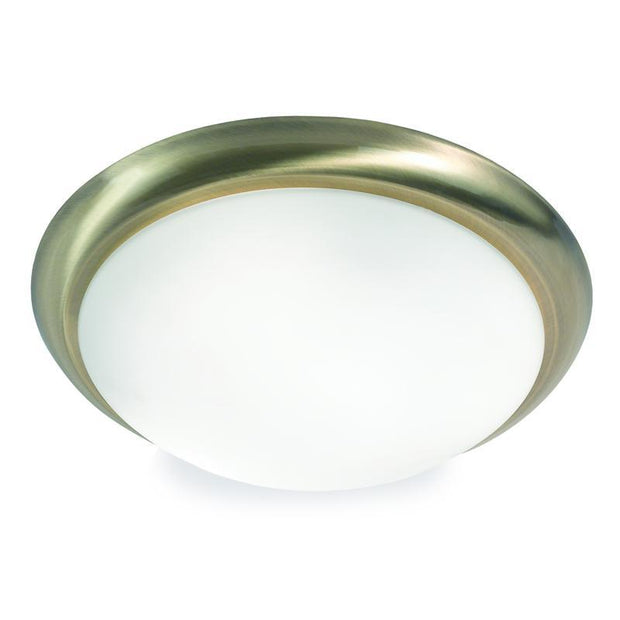 Idolite 420mm Bronze Circular Flush 2 Light Ceiling Light