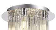 Idolite Archway Polished Chrome/Clear Glass Flush Bathroom Ceiling Light