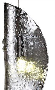 Idolite Bangeta Polished Chrome Single Pendant Light Complete With Smoked Glass