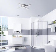 Modern LED Chrome Bathroom Ceiling Light Cool White