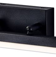 Idolite Barking Small Sand Black LED Adjustable Bathroom Wall Light - IP44, 4000K