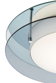 Idolite Bermondsey Smoked/mirror/Opal White Flush Bathroom Light