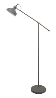 Idolite Blackwall Sand Grey/Copper Adjustable Floor Lamp