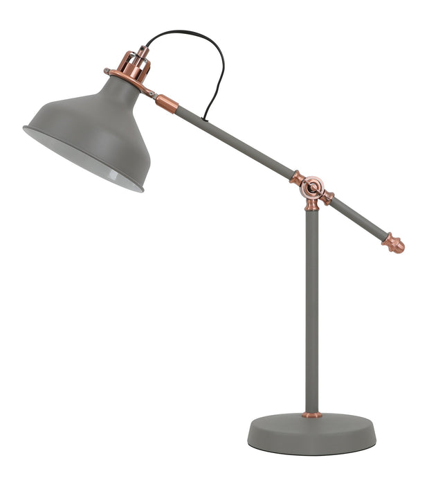Idolite Blackwall Sand Grey/Copper Adjustable Table Lamp
