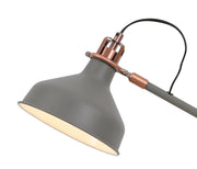 Idolite Blackwall Sand Grey/Copper Adjustable Table Lamp