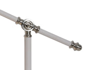Idolite Blackwall Sand White/Satin Nickel Adjustable Table Lamp