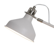 Idolite Blackwall Sand White/Satin Nickel Adjustable Table Lamp