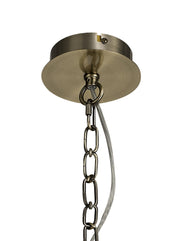 Idolite Euston Antique Brass 3 Light Chandelier