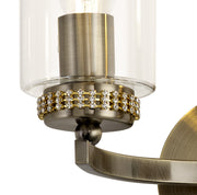 Idolite Euston Antique Brass Double Wall Light