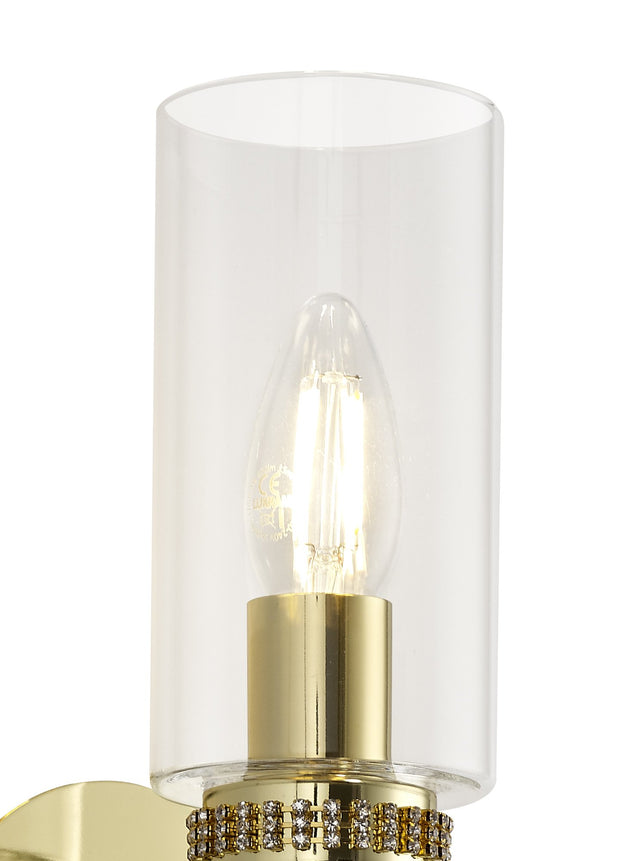 Idolite Euston Polished Gold Single Wall Light