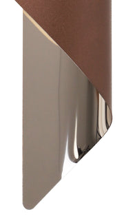 Idolite Kenton Satin Brown/Polished Chrome Large Led Wall Light - 3000K