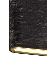 Idolite Marylebone Black/Silver Exterior Led Wall Light - 3000K