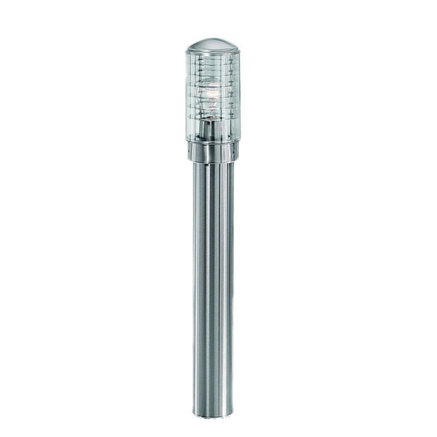 Idolite Mersey Stainless Steel Exterior Bollard Lamp Complete With Clear Polycarbonate Lens - IP44