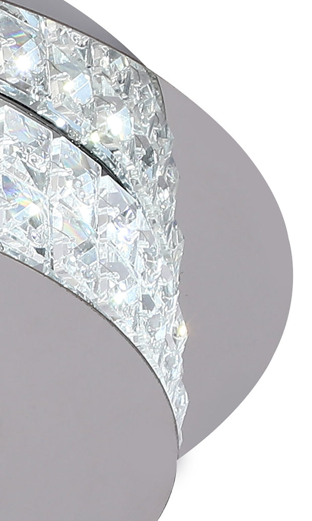 Idolite Moorgate Flush Led Crystal Ceiling Light - 4000K