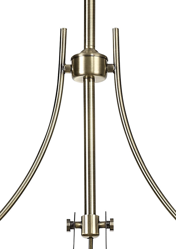 Idolite Neasden Antique Brass 3 Light Pendant