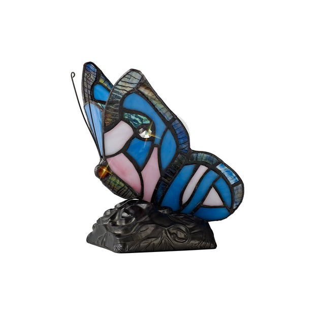 Idolite Poplar Blue/Pink/Black Butterfly Table Lamp