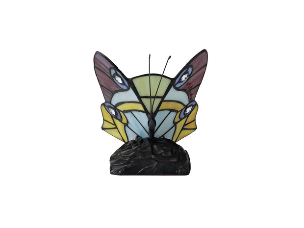 Idolite Poplar Red/Yellow//BlueBlack Butterfly Table Lamp