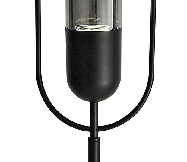 Idolite Queensbury Black/Smoked Floor Lamp