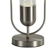 Idolite Queensbury Satin Nickel/Clear Table Lamp