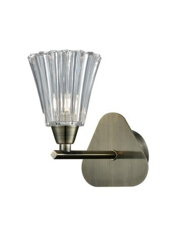 Idolite Rhone Bronze Single Wall Light Complete With Clear Glass