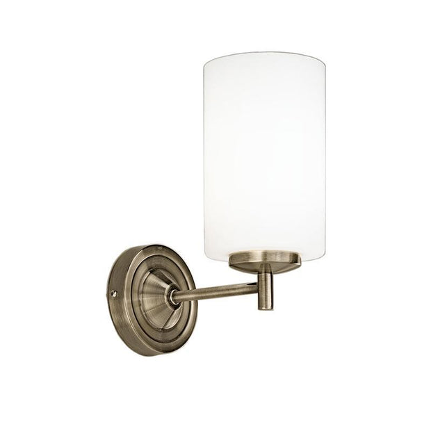 Idolite Spey Bronze Single Wall Light Complete With Opal Glass