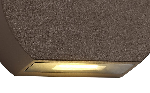 Idolite Upminster Dark Brown Led Exterior Wall Light - 3000K