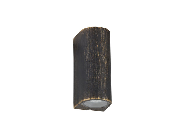 Idolite Victoria Black/Gold Exterior Up and Down Wall Light