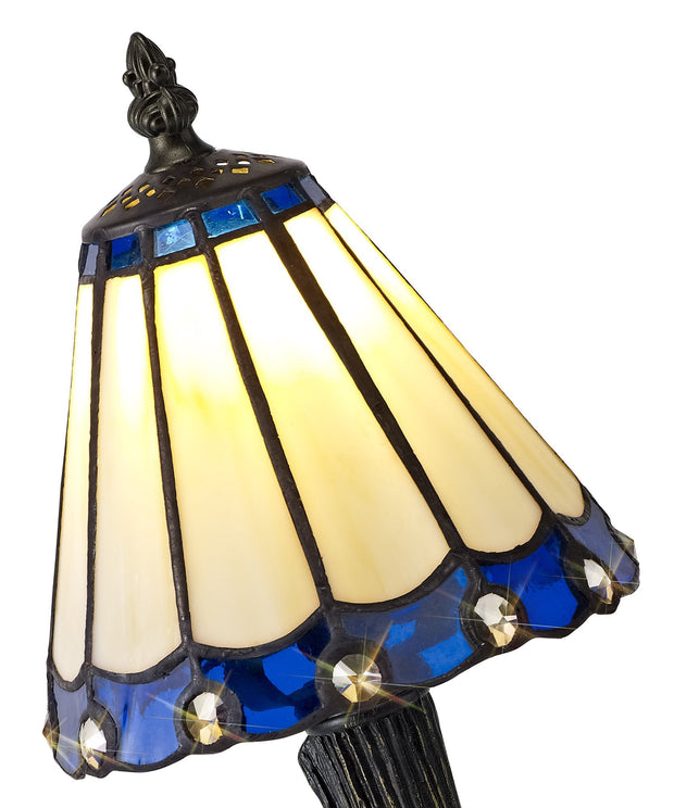 Idolite Wimbledon Cream/Blue/Black/Gold Table Lamp