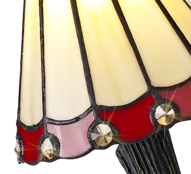 Idolite Wimbledon Cream/Red/Black/Gold Table Lamp