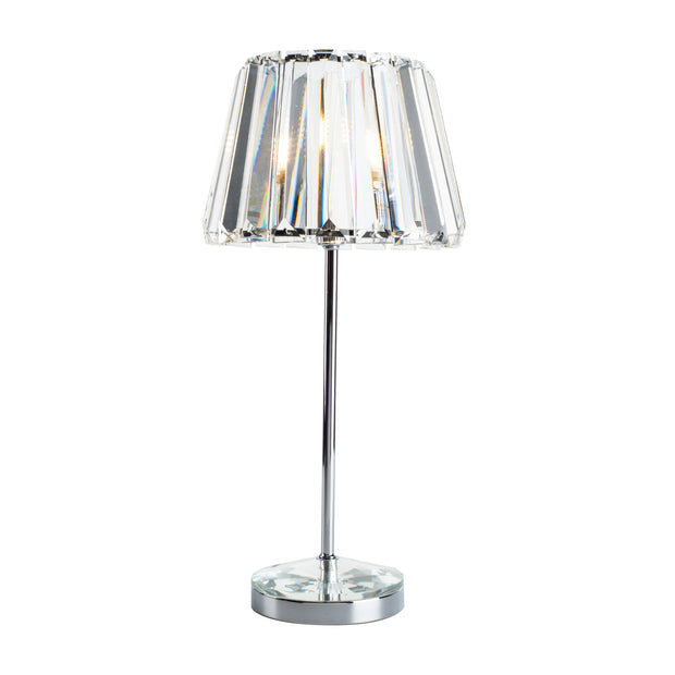 Laura Ashley LA3462968-Q Capri Polished Chrome & Crystal Large Table Lamp