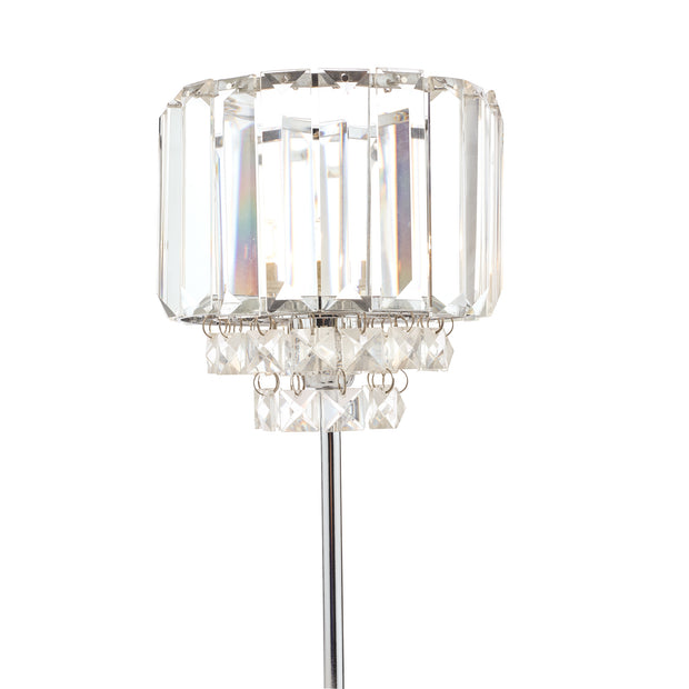 Laura Ashley LA3569659-Q Vienna Crystal And Polished Chrome 1 Light Table Lamp With Switch