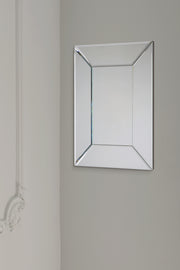 Laura Ashley LA3624463-Q Gatsby Small Rectangular Mirror With Bevelled Detail Edging