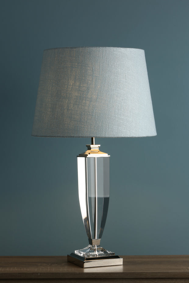 Laura Ashley LA3627557-Q Carson Polished Nickel & Crystal Large Table Lamp - Base Only