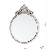 Laura Ashley LA3735684-Q Overton Ornate Mirror With Champagne Detail Edging