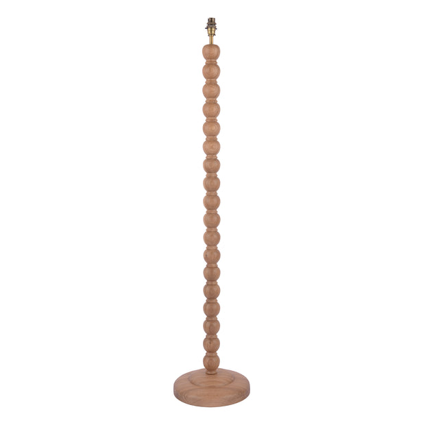 Laura Ashley Maria Wood Floor Lamp Wood With Antique Brass Detailing -  Base Only - LA3756213-Q