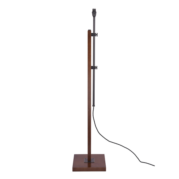 Laura Ashley Burdale Adjustable Floor Lamp In Dark Wood - Base Only - LA3756225-Q