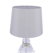 Laura Ashley Humby Touch Crystal Table Lamp In Polished Nickel Complete With Shade - LA3756244-Q