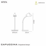 Mantra Capuccina Small LED Table Lamp White - 3000K