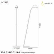 Mantra Capuccina LED Floor Lamp Black - 3000K