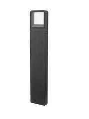 Dar Malone MAL4539 Exterior LED Post With Square Light In Anthracite Finish - IP65