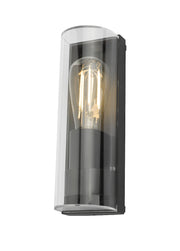 Dar Quenby QUE1639 Exterior Single Wall Light In Anthracite Finish - IP65
