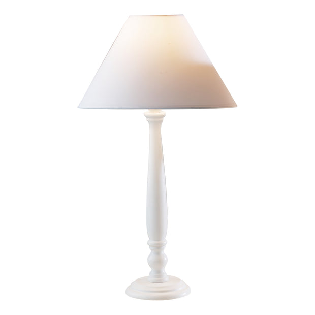 Dar Regal REG432 White Table Lamp Complete With White Shade