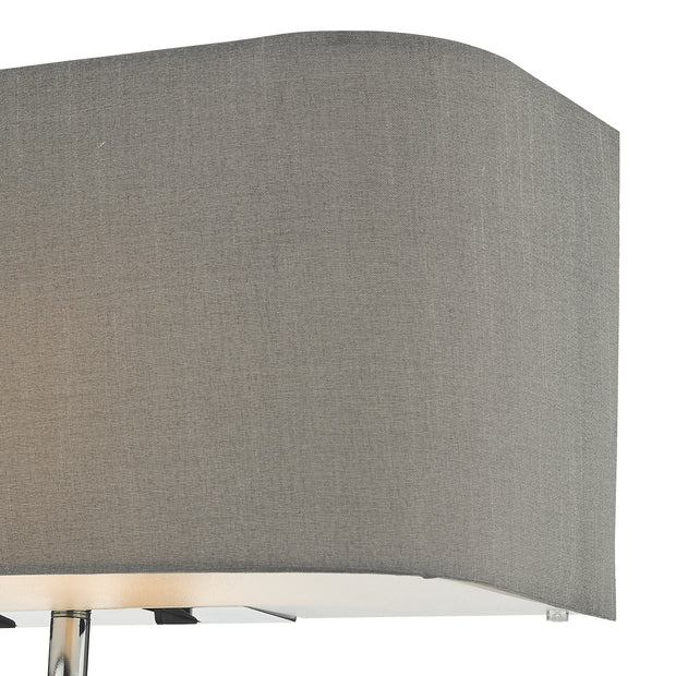 Dar Ronda 3 Light Wall Light In Grey Complete With Led Reading Light