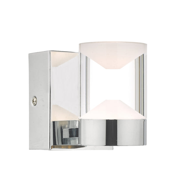 Dar Susa SUS0750 LED Wall Light In Polished Chrome & Acrylic - IP44