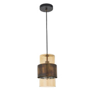 Thorlight Arielle Brass Patina Finish Single Pendant Light Complete With Champagne Glass